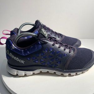 Reebok SubLite XT Cushion 2 Running Shoes Sneakers Womens Size 8.5 Black Tie Dye